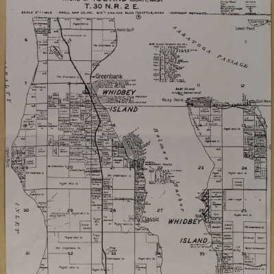 Map of T. 30 N. R. 2 E. of Island County Whidby Island and Greenbank, Wash