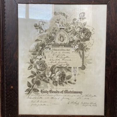 Certificate, Marriage