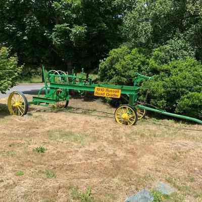 The same 1910 Russell Road Grader restored and kept at the Island County Public Works.: Photos Courtesy of Nick Tuttle
