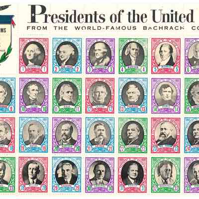 Presidents of the United States stamps
