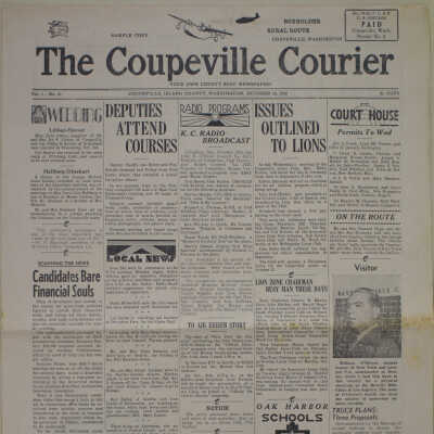 Coupeville Courier, October 16, 1952