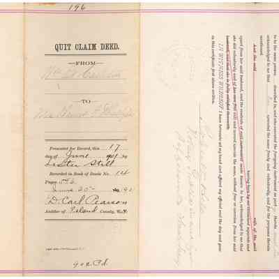 Quit Claim Deed - William Edward Carleton to Harriet E. Phillips