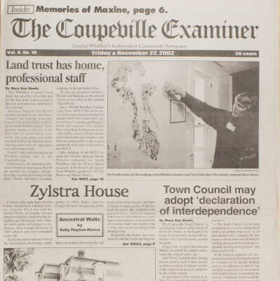 Coupeville Examiner, November 22, 2002