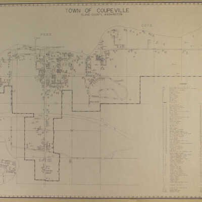 Map of Coupeville, 1973