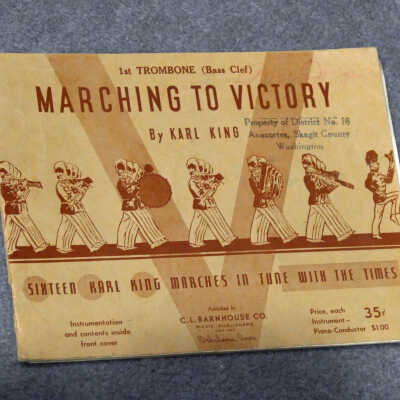 Marching to Victory, First Trombone (Bass Clef)