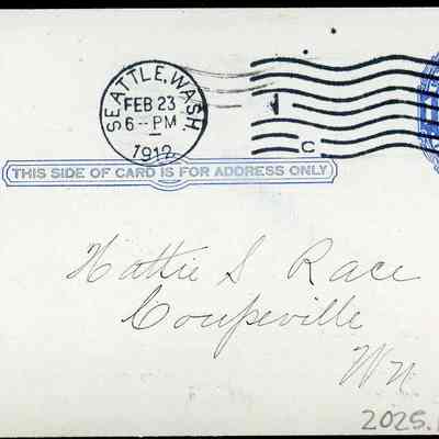 City Treasurer's Notice - Hattie S Race, 1912
