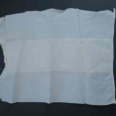 485 - shirt front, linen, handmade, white