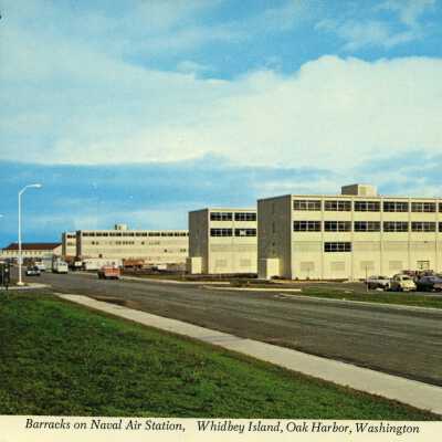 Barracks at Naval Air Station Postcard