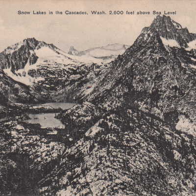 Snow Lakes in the Cadcades, Wash. 2,600 feet above Sea Level