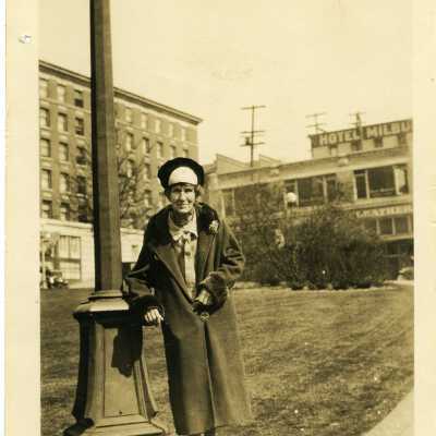 Photograph, Mrs. Julia Trott, 1st Coupeville Town Clerk and librarian. Acc.# 2019.024.034
