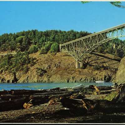 Deception Pass Bridge Postcard