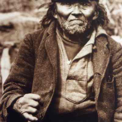 Man with walking stick