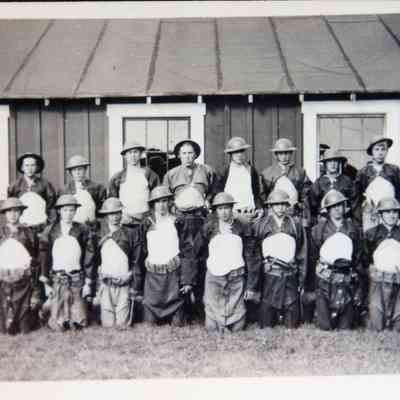 Gas Mask Drills at Fort Casey