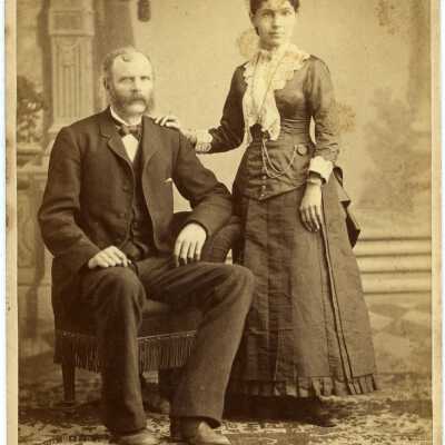 Photograph, Charles T and Emma Comstock Terry. Married 12-10-1884. Acc. # 2019.024.003