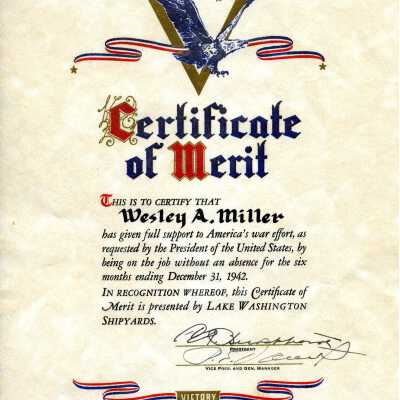 Certificate of Merit