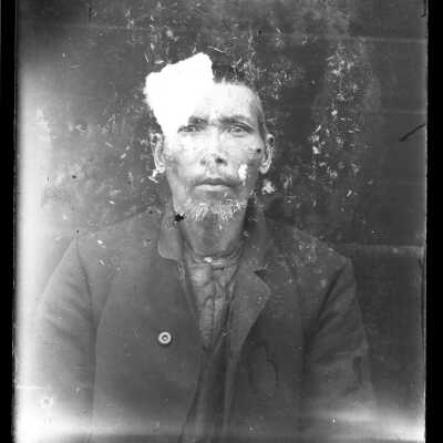 Asian Man - Negative, Glass-plate
