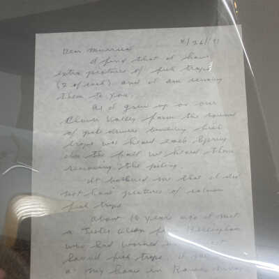 Letter to Murriel August 26th 1991