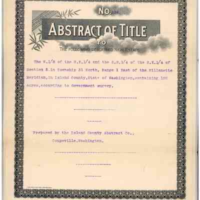 Abstract of Title - Patrick Lynch