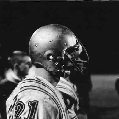 Muddy football game.