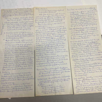 Discovery of Gold 1848 - Handwritten Notes