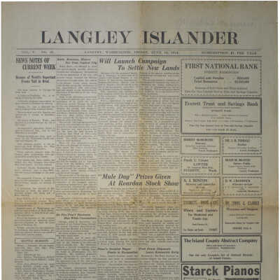 Langely Islander June 19, 1914.