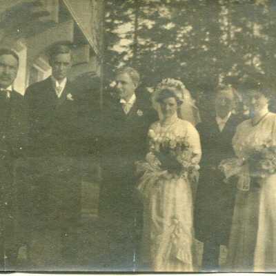 Harold R. Jones and Marie Clarisse Kellogg Wedding