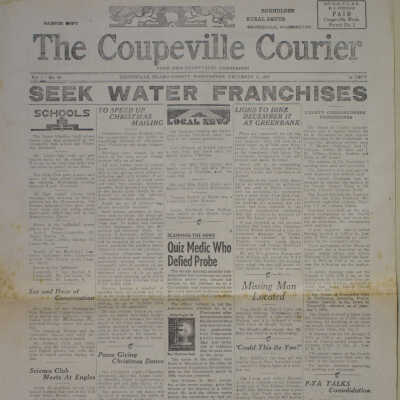 Coupeville Courier, December 11, 1952