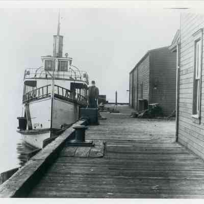Everett City Dock and Steamer "Verona"