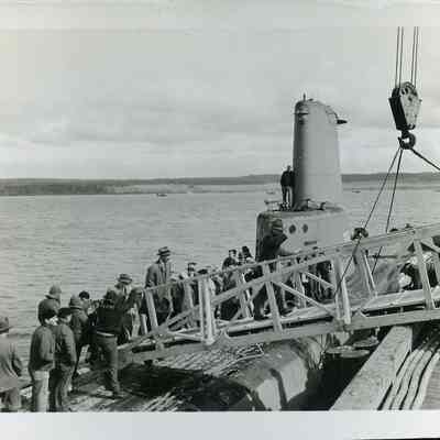 Submarine at Seaplane Base, Whidbey Island