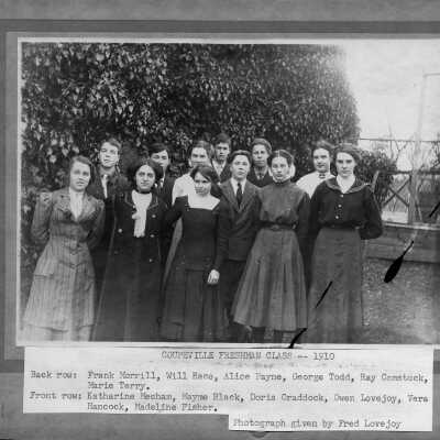 Coupeville High School Freshman Class - March 1910