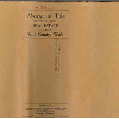 Abstract of Title - Portion of Coupe Claim
