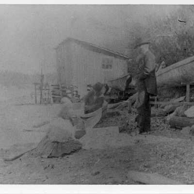 Professor Newberry and the canoemakers