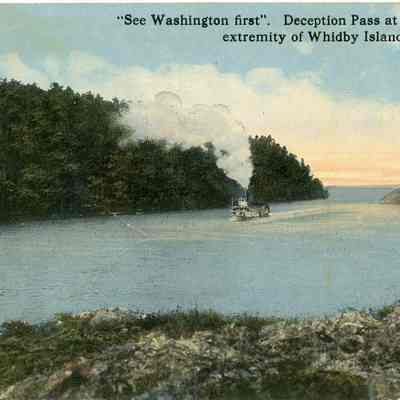 Deception Pass Steamer postcard