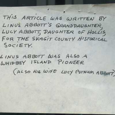 Linus Abbott Family History Compiled by Lucy Abbott