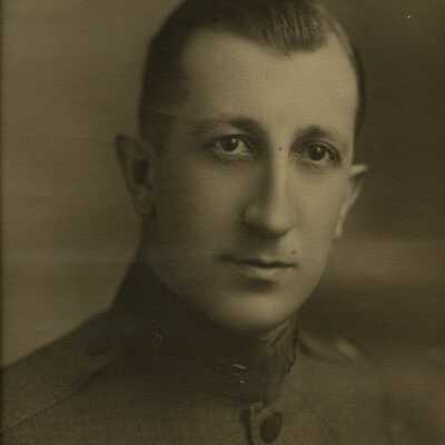 George Heap in either 1917 or 1918 in uniform, Portrait
