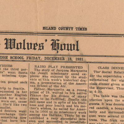 Island County Times Newspaper 1932