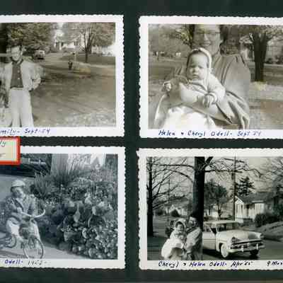Odell Family - Helen (Izett) Odell, Cheryl Odell 1954