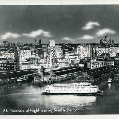 Washington State Ferry "Kalakala" postcard