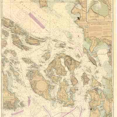 Strait of San de Fuca to Strait of Georgia map
