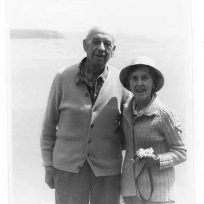 Photograph, Curt Singer and Christine Sismey, 1974. Acc. # 2019.018.165