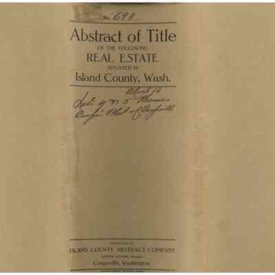 Abstract of Title - Coupe Donation Land Claim