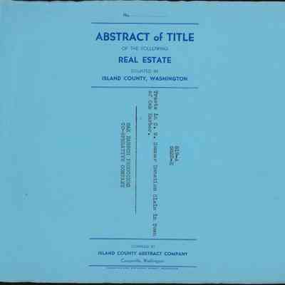 Abstract of Title - Sumner