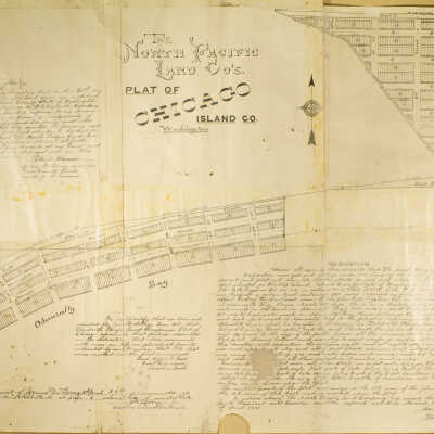 The North Pacific Land Company Plat of Chicago Island of Washington