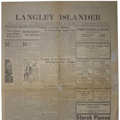 Langley Islander May 29, 1914.