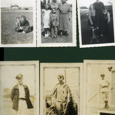Top Left - Joann and Bill, Top Middle - Joann, Elva, GM Hesselgrave, Bill, Top Right - Joann, Bill, Elva: BOttom Left - Bill Engle, Bottom Middle - Anne Engle, Bottom Right - Bill Engle