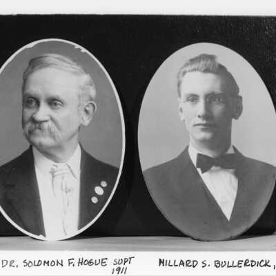 Coupeville HS Superintendents 1912, Dr. Solomon F. Hogue and Millard S. Bullerdick Acc# 2019.052.118