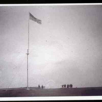 Raising the Flag at Fort Casey
