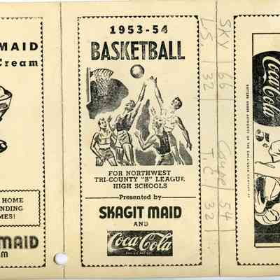 Northwest "B" League Basketball Schedule, 1953-54