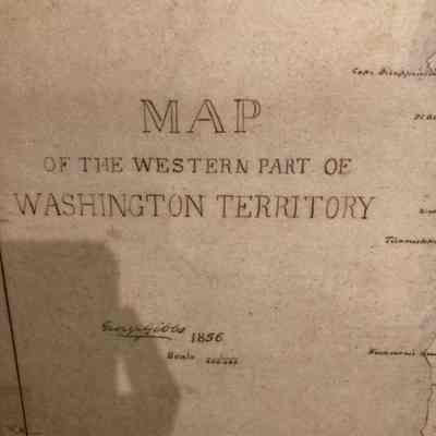 George Gibbs 1856 Map - Washington Territory