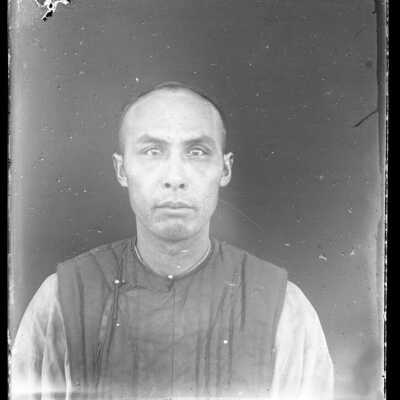 Portrait of a man - Negative, Glass-plate